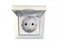 Розетка вологозахищена із заземленням Siemens Line IP44 алюміній 5UH10884AM