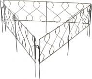 Декоративна огорожа для клумб Фасція ПД-ЕЕ-44 чорний, 1 шт.