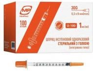 Шприц MP MedPlast Инсулиновый 3-компонентный 1мл U-100 30G 0,3*8 стерильный