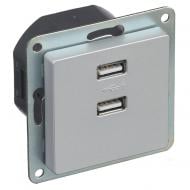 Розетка USB Siemens Siemens Line IP20 алюминий 5TG25780AM