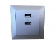 Розетка USB Siemens Siemens Line IP20 алюминий 5TG25780AM