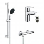 Набор смесителей Grohe Grohe Quickfix термостат для душу с душовым гарнитуром Precision Flow THM