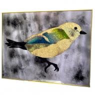 Картина на дзеркалі Шпак в алюмінієвій рамі X8 №3324A 82x62 см SEAPS