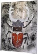 Картина на дзеркалі Жук-олень з кристалами №3320А 82x62 см SEAPS