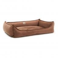 Лежак PETBED Комфорт 2XL 100х70 см h-25 см велюр коричневий Лежак PETBED Комфорт 2XL 100х70 см h-25 см велюр коричневий