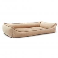 Лежак PETBED Комфорт 3XL 120х80 см h-27 см велюр бежевый