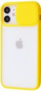 Чехол PRC Camera Protect Matte Case (PC+TPU) для Apple iPhone 12 Mini yellow