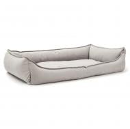 Лежак PETBED Комфорт 3XL 120х80 см h-27 см велюр серый