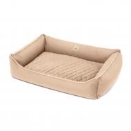 Лежак PETBED Лакки 2XL 100х70 см h-22 см велюр бежевый