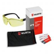 Очки защитные WURTH PREMIUM AS/NZS1337-PC желтые с чехлом и салфетками K0899103112-2