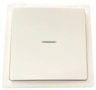 Выключатель одноклавишный Siemens Style с подсветкой белый полярный 5TG72705WH01