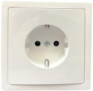 Розетка із заземленням Siemens Style Шуко IP20 білий полярний 5UH12724WH