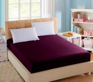 УЦЕНКА! Простынь на резинке Boston натяжная BJSDP160200 Jefferson Sateen 160X200 СМ СЛИВОВЫЙ (УЦ №23)