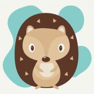 Раскраска по контурам Ежик круглячок MBS026 20x20 см Brushme Раскраска по контурам Ежик круглячок MBS026 20x20 см Brushme