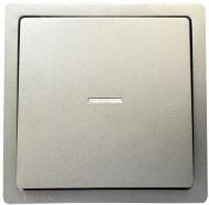 Выключатель одноклавишный Siemens Style с подсветкой платина металлик 5TG72705PM01