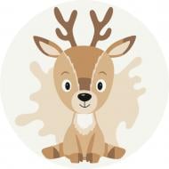 Розмальовка за контурами Оленятко RC00008XS 20x20 см Brushme Розмальовка за контурами Оленятко RC00008XS 20x20 см Brushme