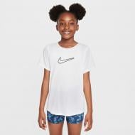 Футболка Nike G NK DF ONE STD SS TOP HBR FZ5600-100 р.XS білий