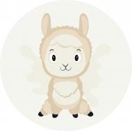 Раскраска по контурам Радостная альпака RC00007XS 20x20 см Brushme Раскраска по контурам Радостная альпака RC00007XS 20x20 см Brushme