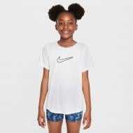 Футболка Nike G NK DF ONE STD SS TOP HBR FZ5600-100 р.XL белый