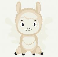 Раскраска по контурам Радостная альпака MBS021 20x20 см Brushme Раскраска по контурам Радостная альпака MBS021 20x20 см Brushme