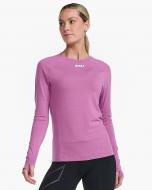 Футболка 2XU Ignition Base Layer L/S WR6831a_MVE/WRF р.S розовый