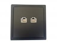 Розетка комп’ютерна 2 Siemens Style IP20 антрацит коссо 5TG22782AC02