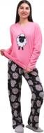 Костюм домашний женский La Nuit Pink Sheeps р. М черный с розовым