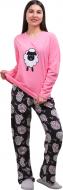 Костюм домашний женский La Nuit Pink Sheeps р. L черный с розовым Костюм домашний женский La Nuit Pink Sheeps р. L черный с розовым