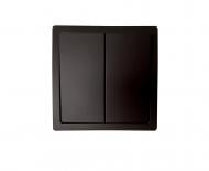 Выключатель двухклавишный Siemens Style без подсветки шоколад 5TG72701CH00