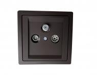 Розетка TV кінцева Siemens Style IP20 шоколадний 5TG13380CH