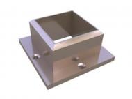 Фланец металлический стойки 40х40