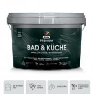 Краска латексная виниловая Dufa PREMIUM Bad & Kuche P 112 шелковистый мат белый 10 л