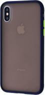 Чехол-накладка Shadow Matte Case (PC+TPU) dark blue для Apple iPhone X