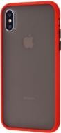 Чехол-накладка Shadow Matte Case (PC+TPU) red для Apple iPhone X