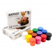Набір акрилових фарб 12 кольорів x 10 мл Economix