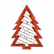 Фигура светодиодная акриловая ТМ PPM Елка красная h=510 мм светодиодная (LED) 300 ламп 51 см