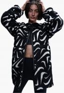 Куртка женская демисезонная Nike W NSW COZY HBR JKT FV8025-010 р.S черно-белая