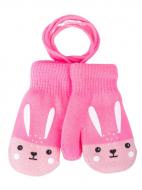 Варежки YO! Зайчик р.16 розовый