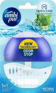 Туалетный блок гелевый Ambi Pur Odor Stop 5в1 Свежая вода и мята, 55 г 816355
