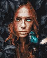 Картина по номерам Девушка с колибри BS53058 40x50 см Brushme