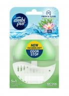 Туалетный блок гелевый Ambi Pur Odor Stop 5в1 Бамбук и лотос, 55 г 816324