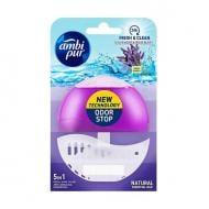 Туалетный блок гелевый Ambi Pur Odor Stop 5в1 Лаванда и розмарин, 55 мл 0,055 л 816386