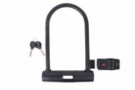 Замок велосипедный U-LOCK PY 6168 на ключе 127 x 229 мм черный LCK-062