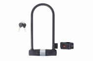 Замок велосипедный U-Lock PY 6001 на ключе 115 мм x 265 мм черный
