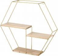 Полка декоративная Sensio 420x490 мм золотой OM1