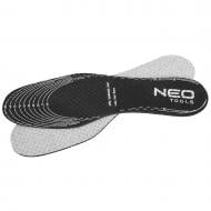 Стельки для обуви с активированным углем 82-302 NEO tools р.one size черный