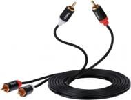 Кабель 2E RCA 1,8 м черный 2RCA Plug -2RCA Plug Al