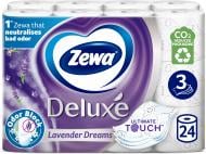 Туалетний папір Zewa Deluxe Лаванда тришаровий 24 шт.