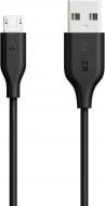 Кабель Anker USB – microUSB 0,9 м чорний Powerline Micro USB V3