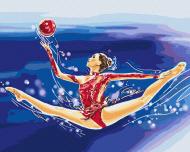 Картина по номерам Гимнастка BS53031 40x50 см Brushme